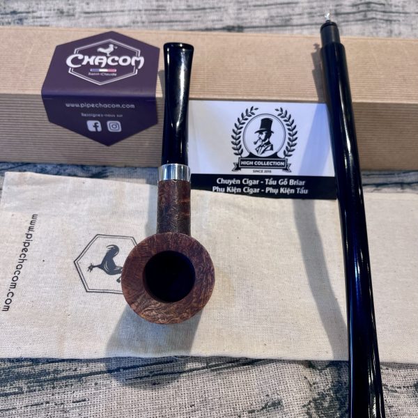 Tẩu gỗ Briar CHACOM IDEAL 155 Đế Bằngg